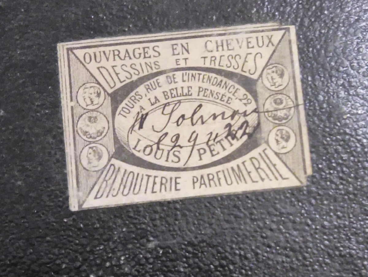 Reliquaire , Miniature de Cheveux Napoléon III-photo-4