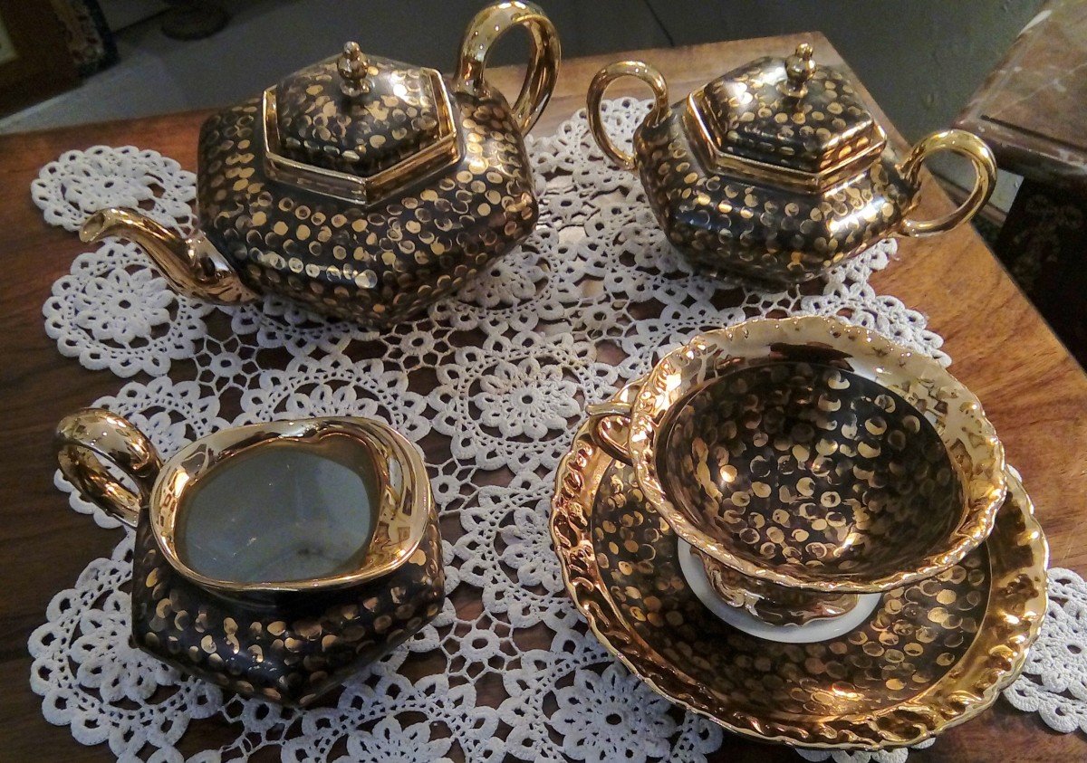 Limoges Art Deco Porcelain Tea Service 1925