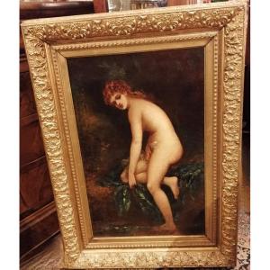 Huile sur toile XIXe signée Borgella 