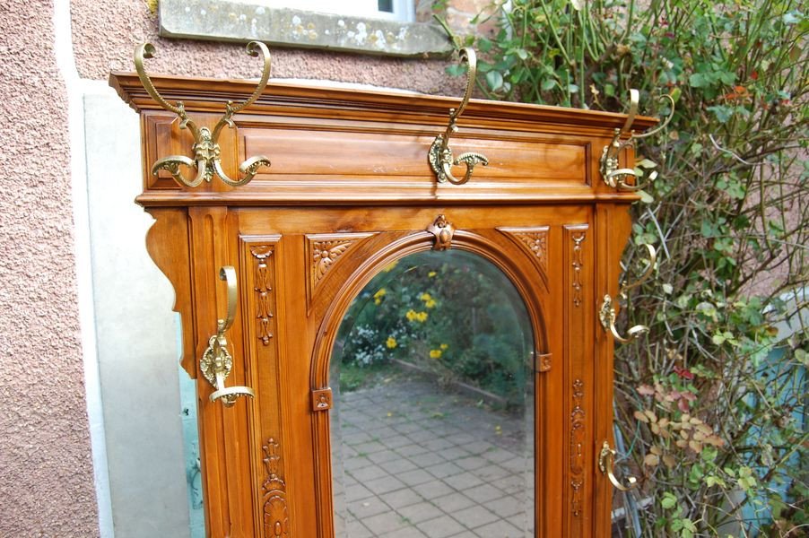 Napoleon III Coat Rack In Walnut Late 19th Century-photo-3