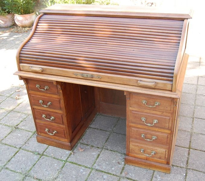American Walnut Desk From The 1900s