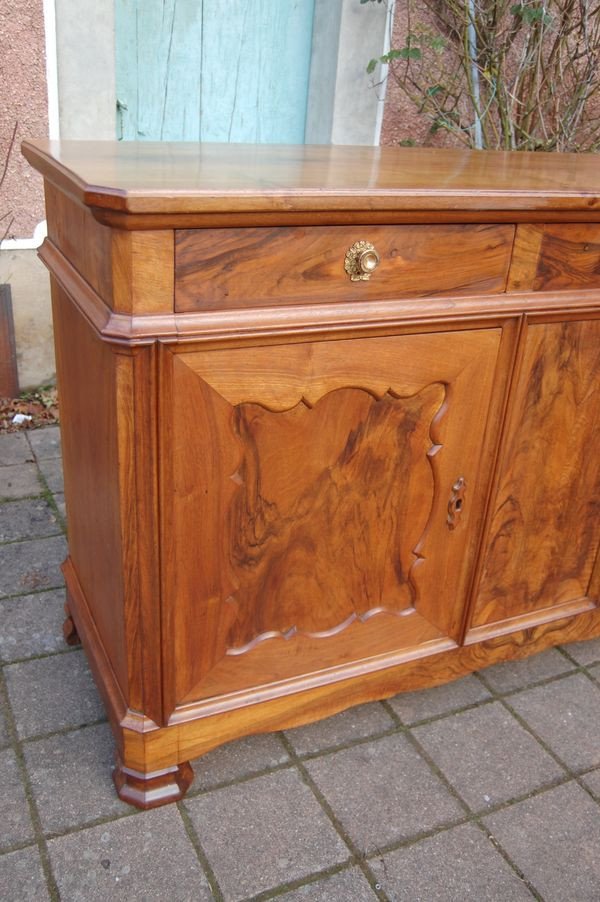 Buffet Enfilade L époque Louis Philippe En Noyer Du 19e Siécle-photo-6