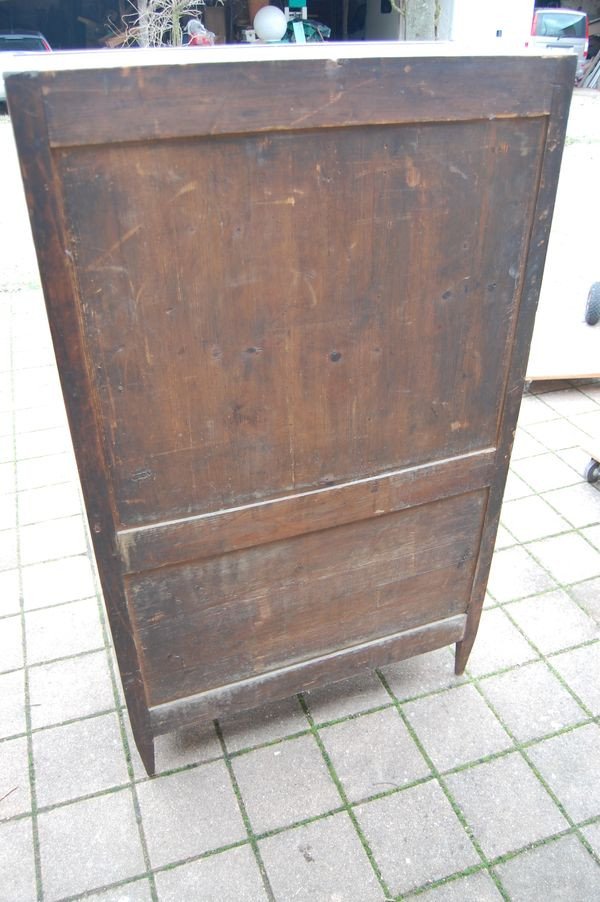 Secretary D Louis XVI Period In Walnut From The 18th Century-photo-3