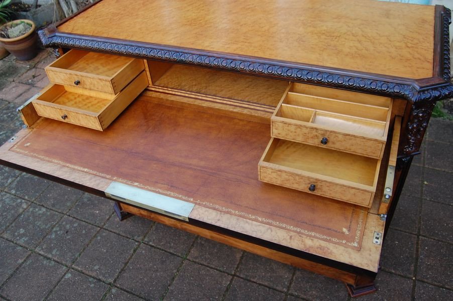 Commode Secrétaire D époque Napoléon III En Palisandre De Rio Du 19e Siécle-photo-7