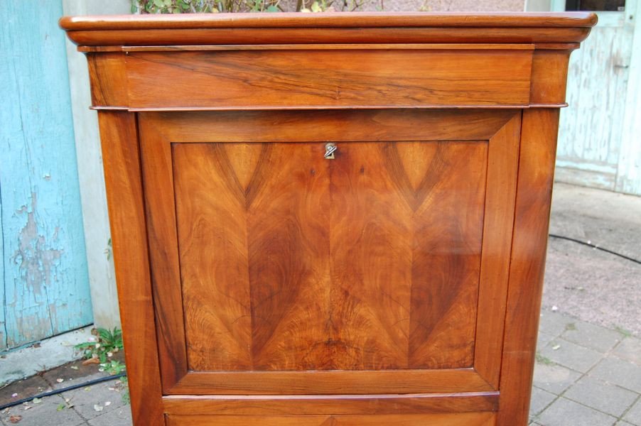 Louis Philippe Period Secretary In Walnut From The 19th Century-photo-7