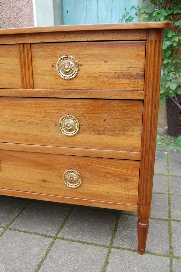 Commode D époque Louis XVI En Noyer Du 18 E Siécle-photo-3