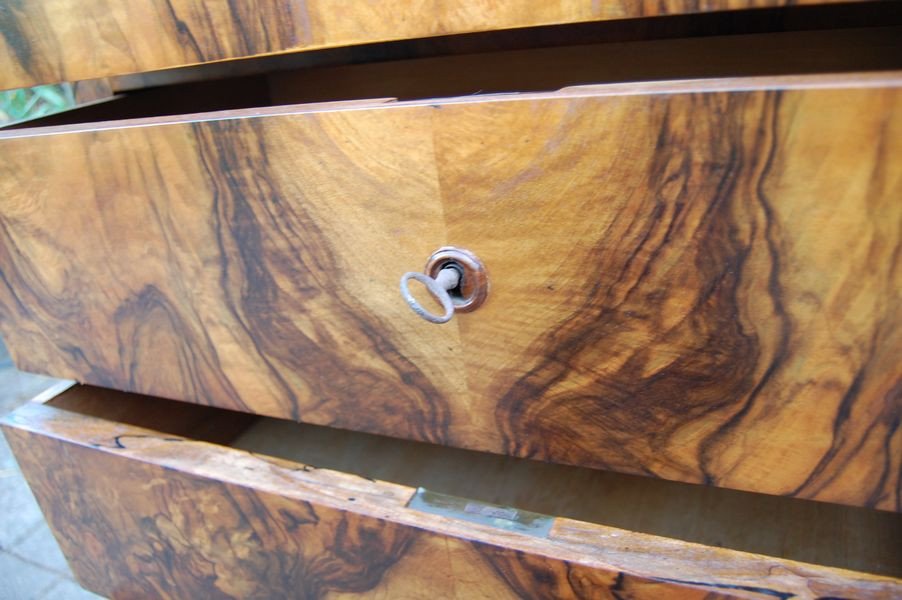 Louis Philippe Period Weekly Chest In Walnut From The 19th Century-photo-7