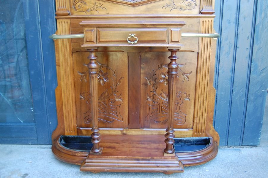 Napoleon III Walnut Locker Room, Late 19th Century-photo-5