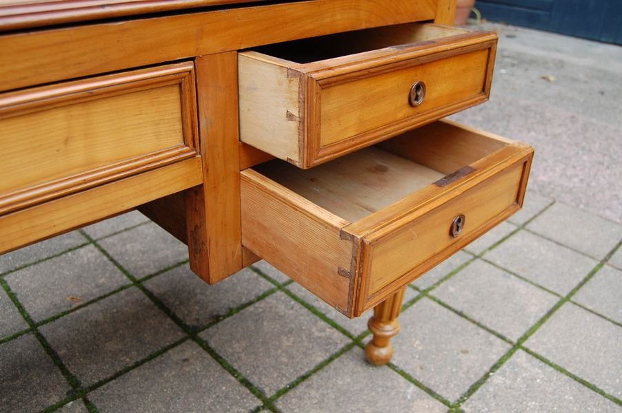 Louis Philippe Period Desk In Cherry Wood From The 19th Century-photo-7