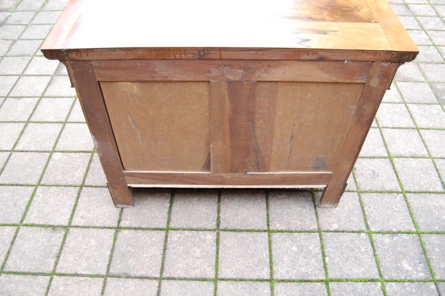 Louis Philippe Period Chest Of Drawers, Restoration Style, In 19th-century Walnut.-photo-2