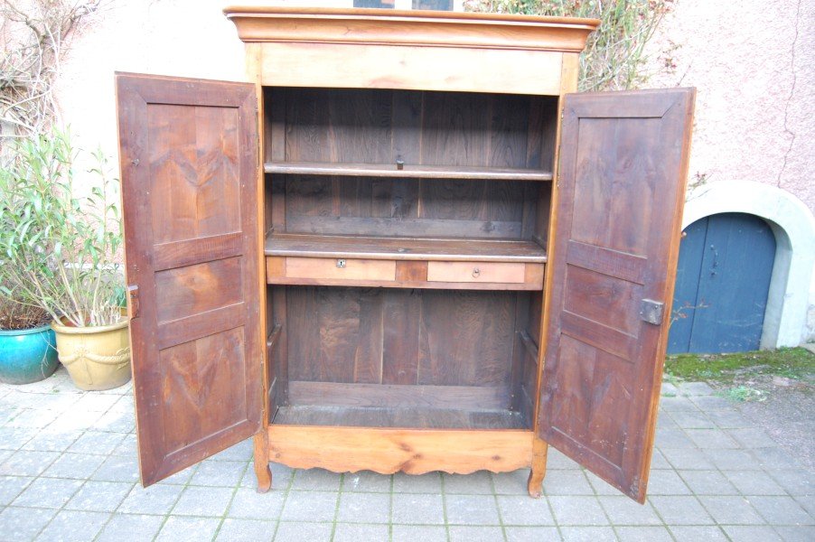 Louis Philippe Style Cherrywood Wardrobe From The 19th Century-photo-4