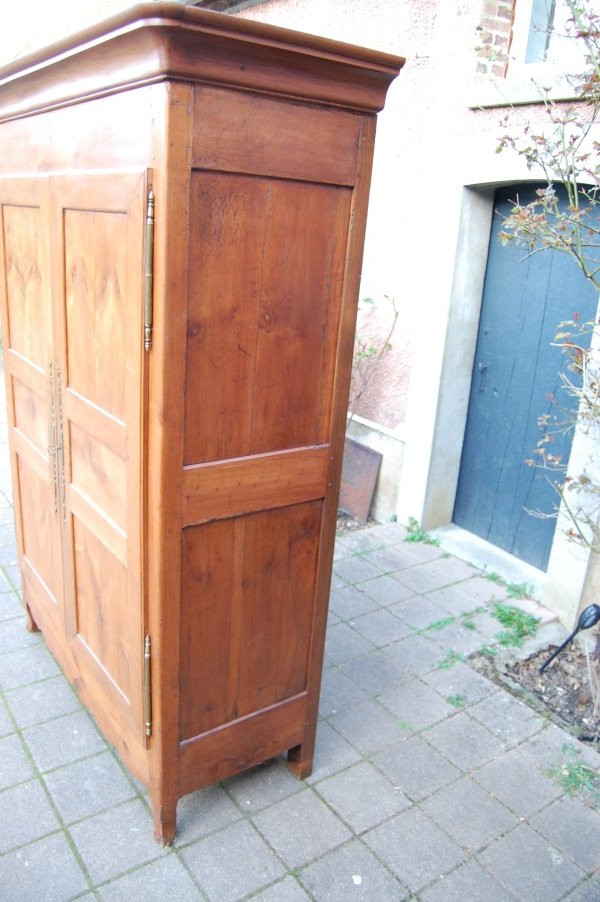 Louis Philippe Style Cherrywood Wardrobe From The 19th Century-photo-1