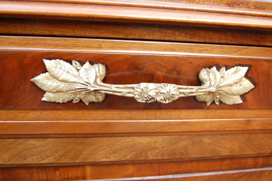 Art Nouveau Period Walnut Sideboard From The 1900s-photo-3