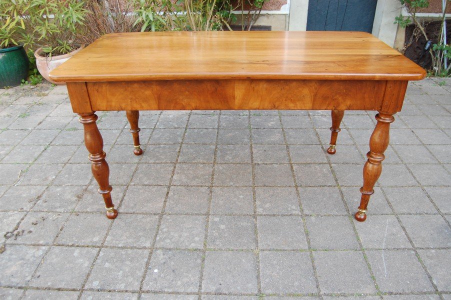 19th Century Louis Philippe Period Walnut Desk-photo-5