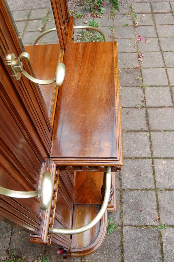 Napoleon III Walnut Checkroom Late 19th Century-photo-2