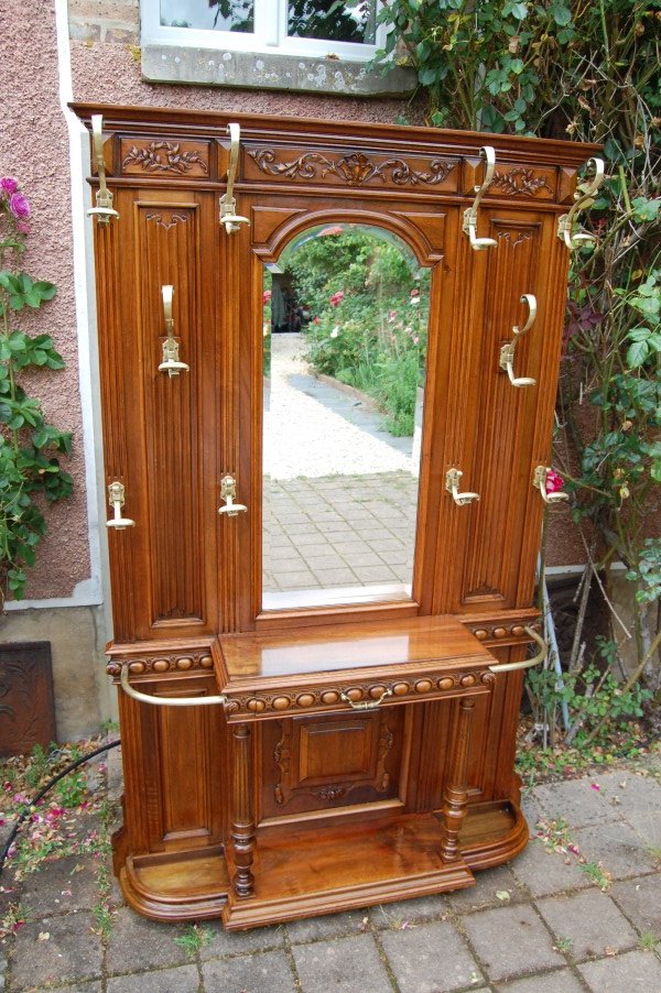 Napoleon III Walnut Checkroom Late 19th Century