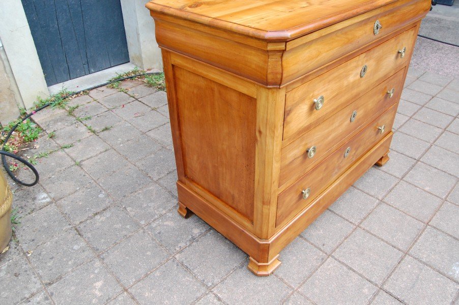 commode d époque louis philippe en merisier du 19 e siécle-photo-3
