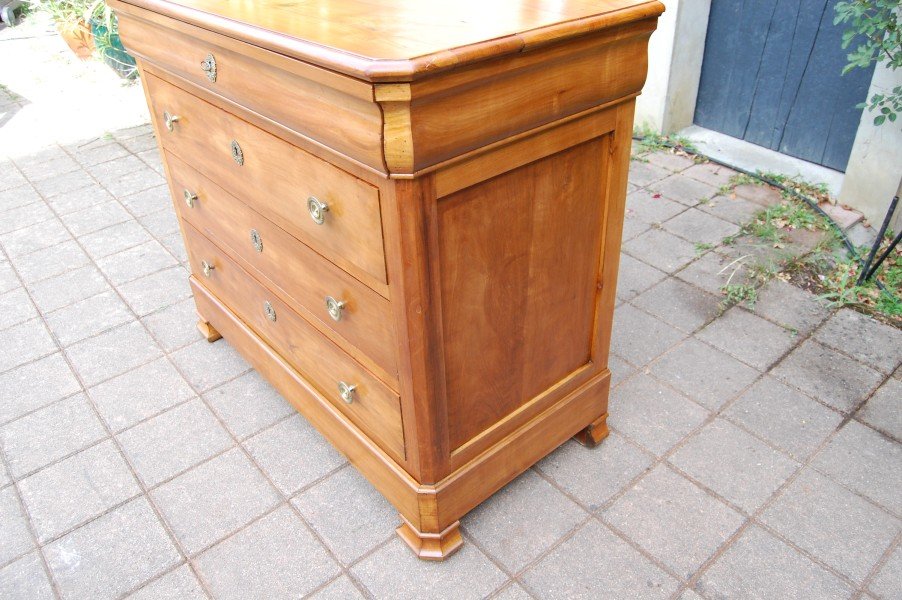 commode d époque louis philippe en merisier du 19 e siécle-photo-3