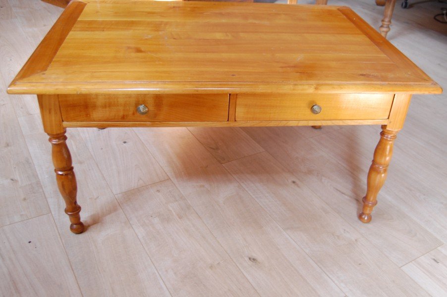 table basse en merisier