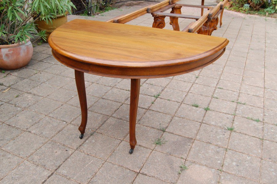 table en noyer napoléon III avec rallonges 20 couverts fin du 19e siécle-photo-3