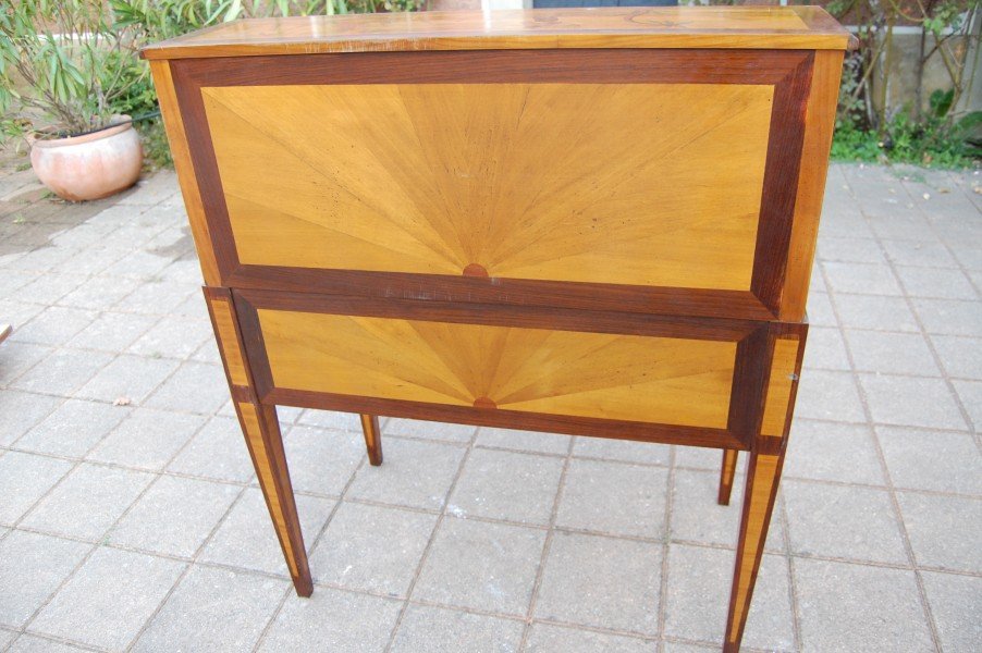Louis XVI-style Walnut Cylinder Desk  -photo-7