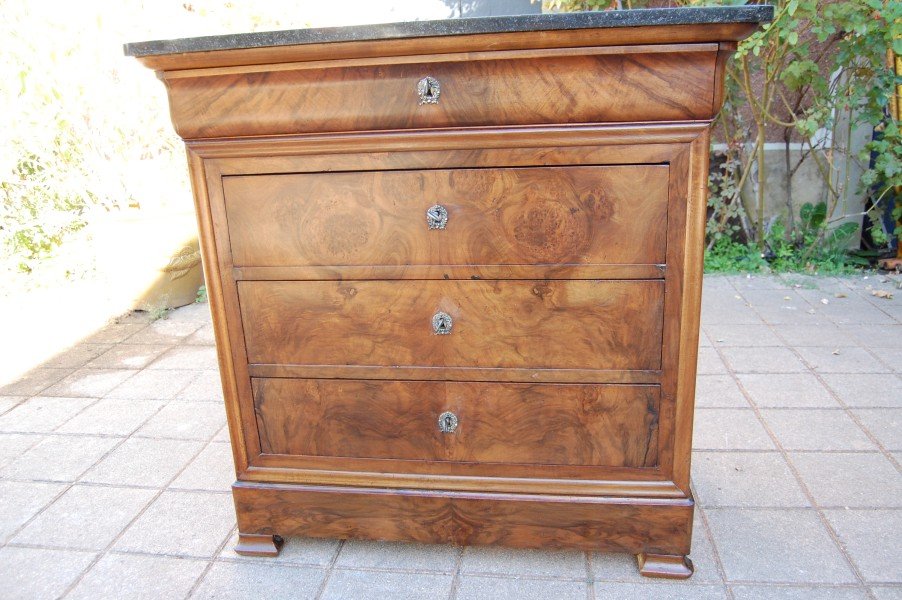 petite commode d époque louis philippe en noyer du 19e siécle