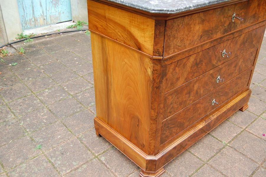 19th-century Louis-philippe-style Walnut Writing Desk-photo-2