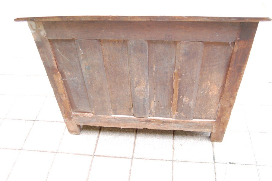 petite commode d époque louis XV en noyer du 18e siécle-photo-2