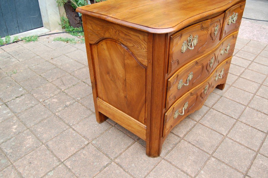 18th-century Louis XV-style Parisian Chest Of Drawers Made Of Walnut-photo-3