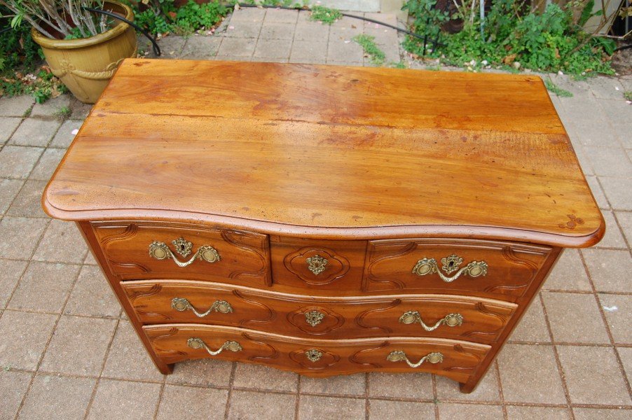 18th-century Louis XV-style Parisian Chest Of Drawers Made Of Walnut-photo-3