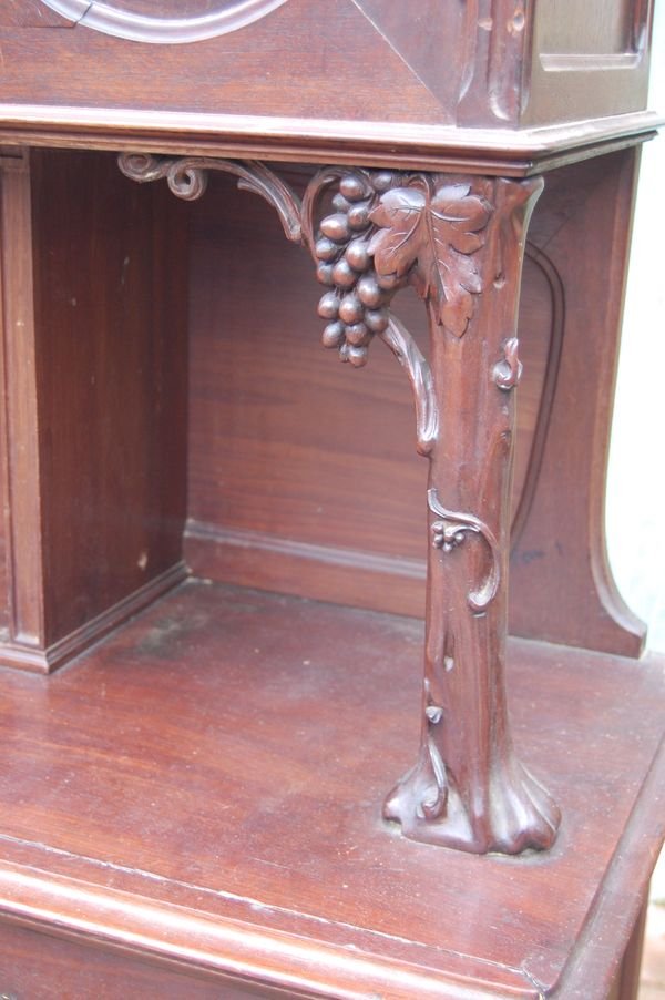Buffet Two Corps D Art Nouveau Period Mahogany In The Taste Of Majorelle Free Shipping-photo-3