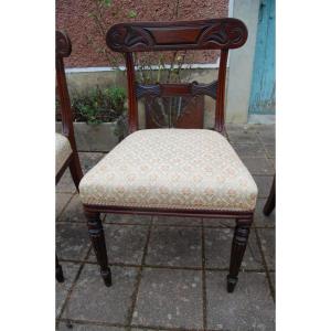 Six Louis Philippe Period Mahogany Chairs