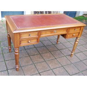 Louis Philippe Style Walnut Desk, Late 19th Century