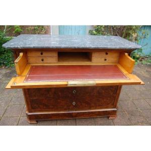 19th-century Louis-philippe-style Walnut Writing Desk