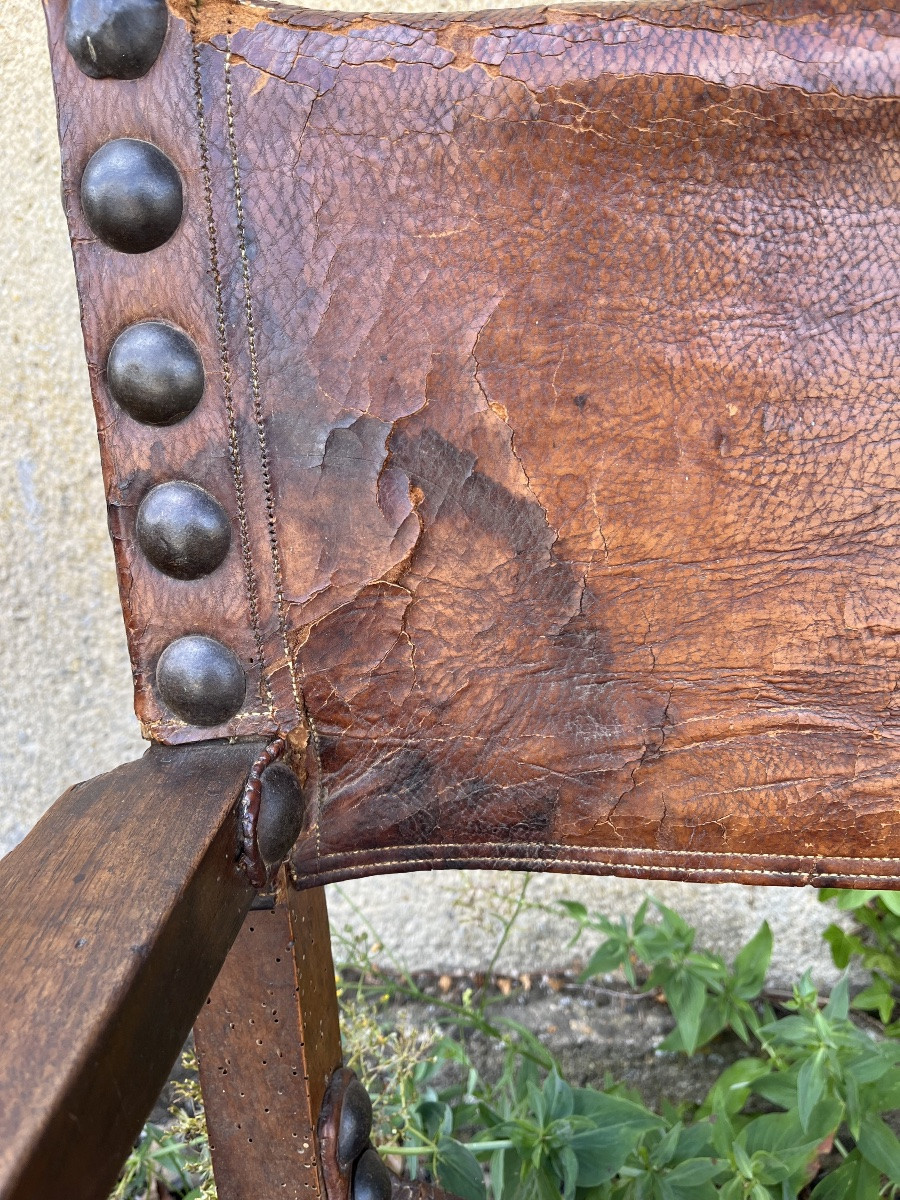 Pair Of Spanish Armchairs Or Chairs With Arms-photo-1