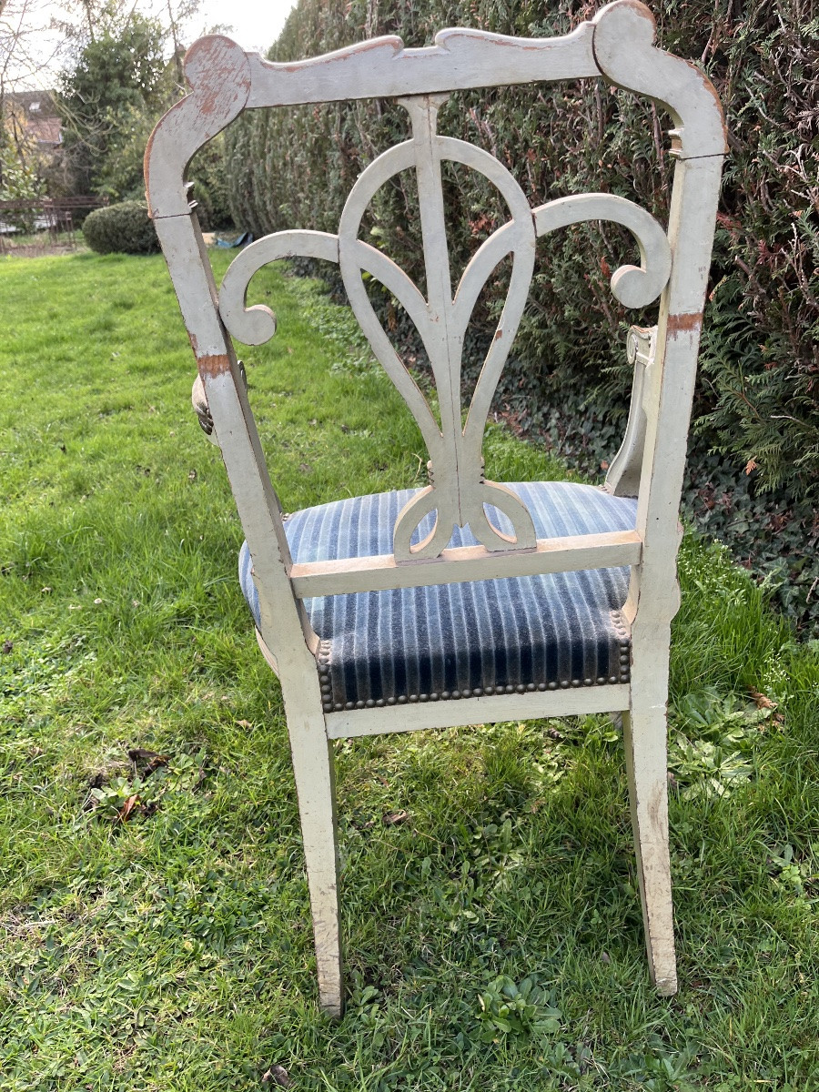 Louis XVI Style Lacquered Wood Living Room-photo-3