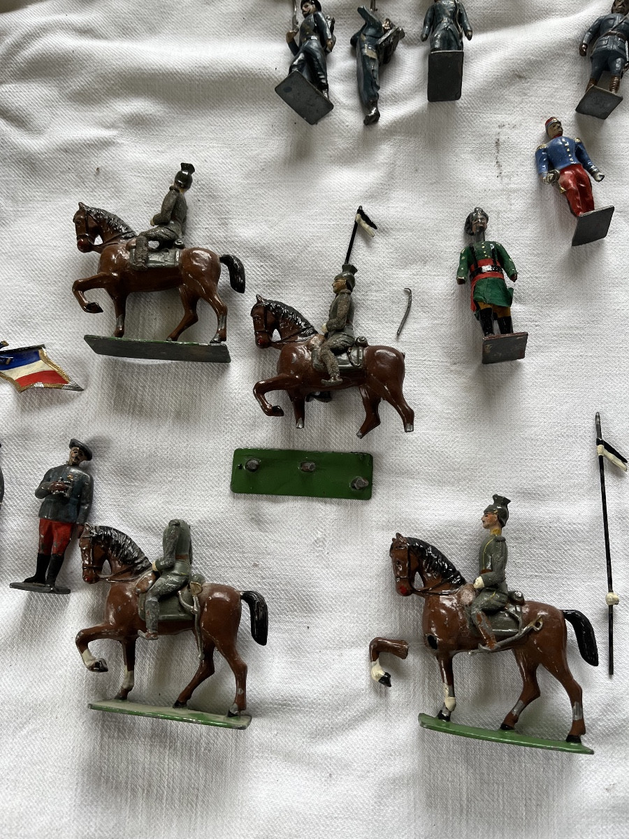 Set Of Antique Lead Soldiers-photo-4