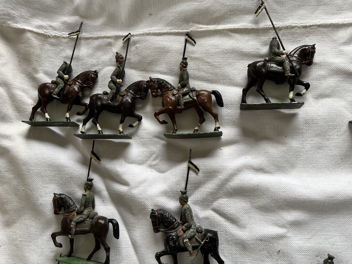 Set Of Antique Lead Soldiers-photo-2