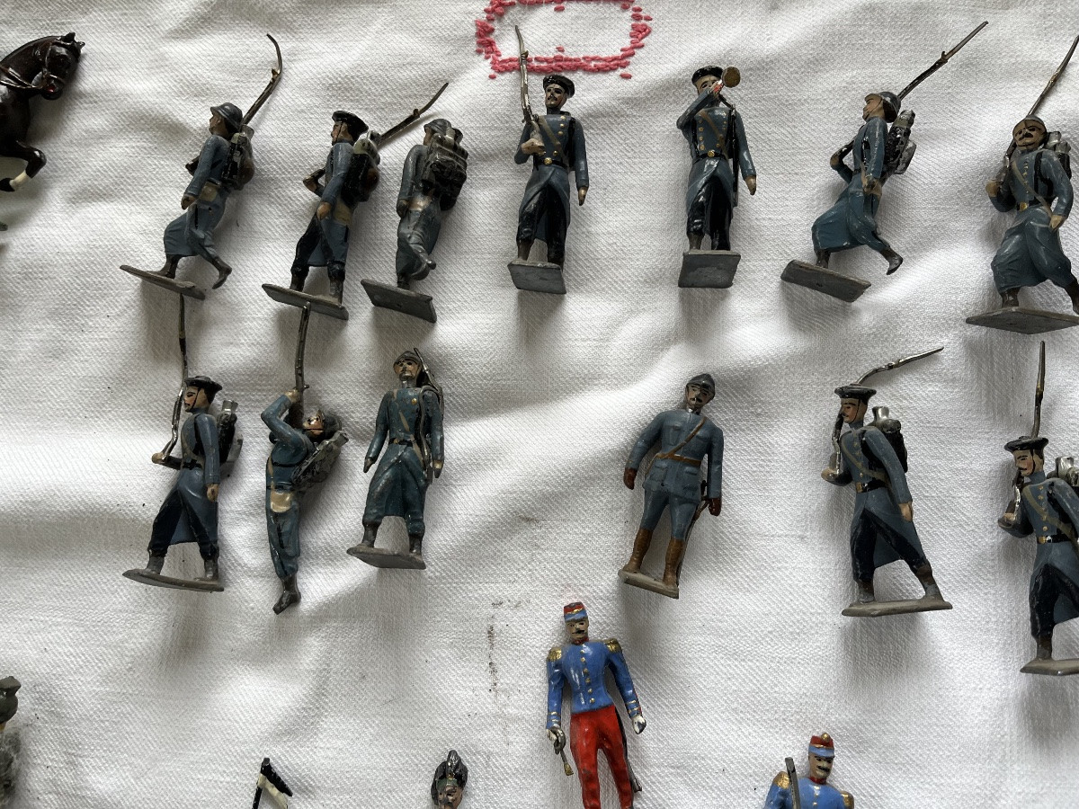 Set Of Antique Lead Soldiers-photo-3