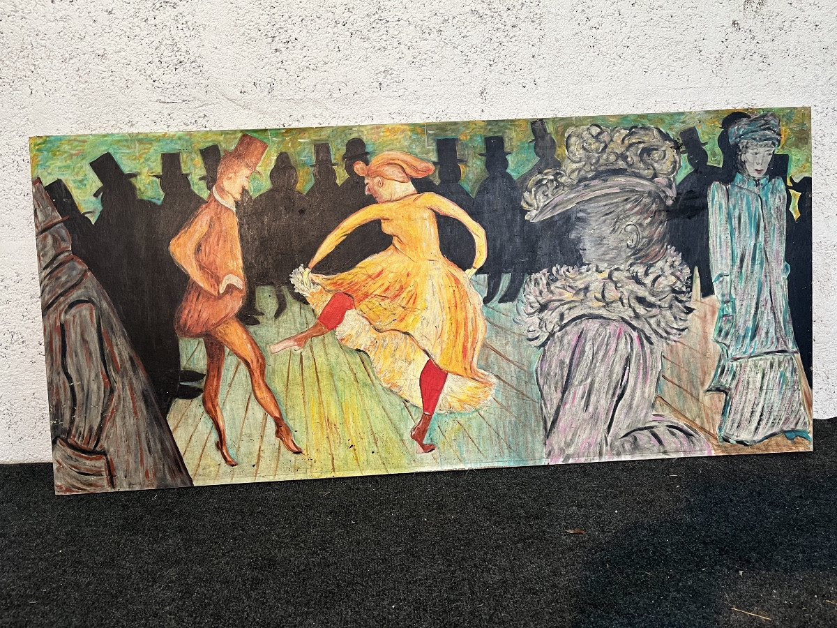 Painting Of A Cabaret Dancer, 20th Century 