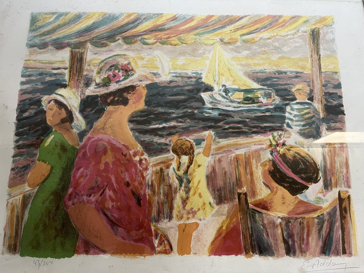 Lithograph By E. Addam-photo-3