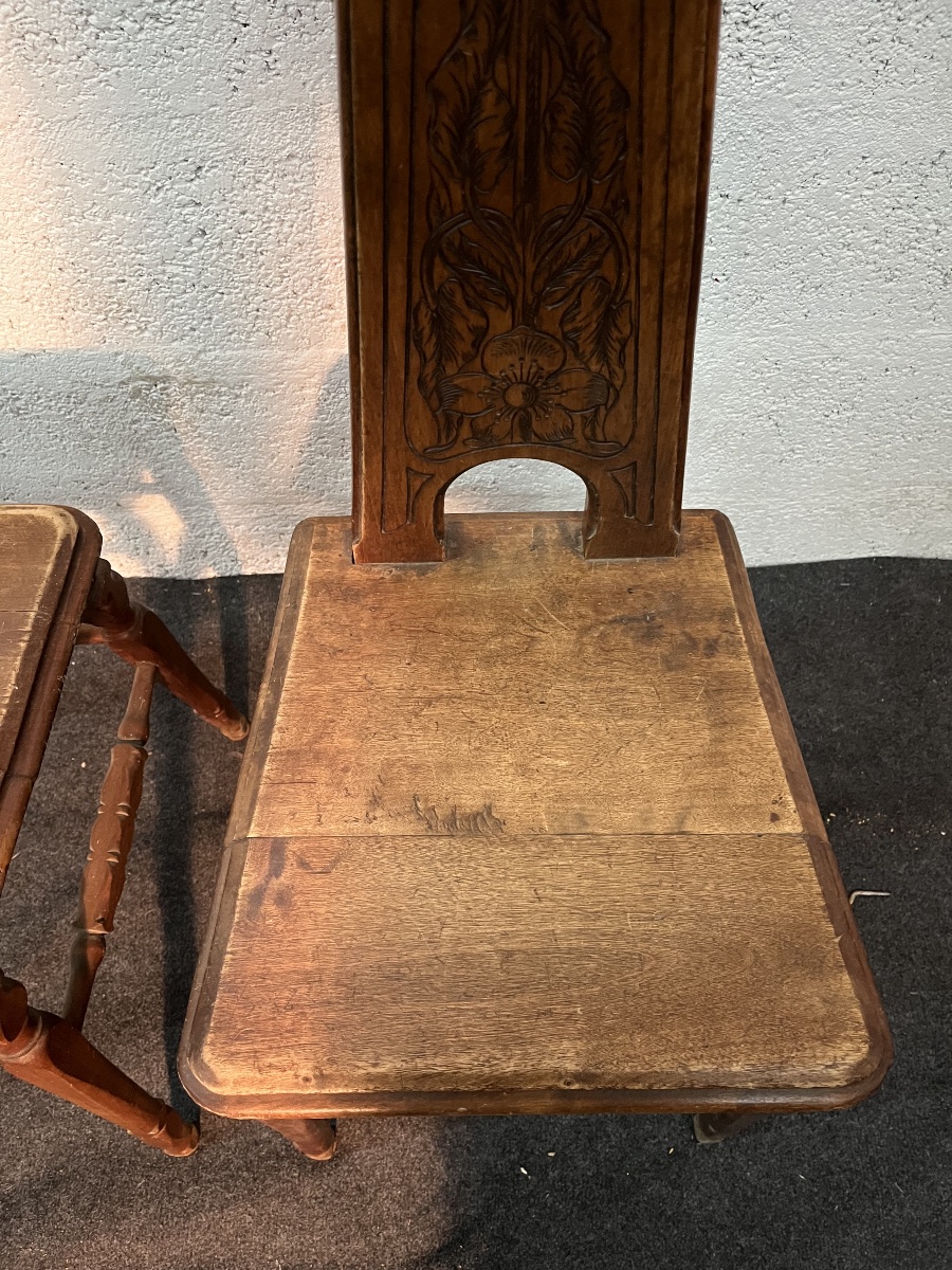 Art Nouveau Escabelle Chairs-photo-3