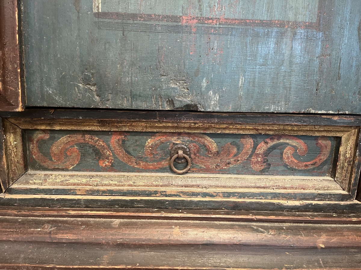 Armoire de mariage peinte 1790-photo-5