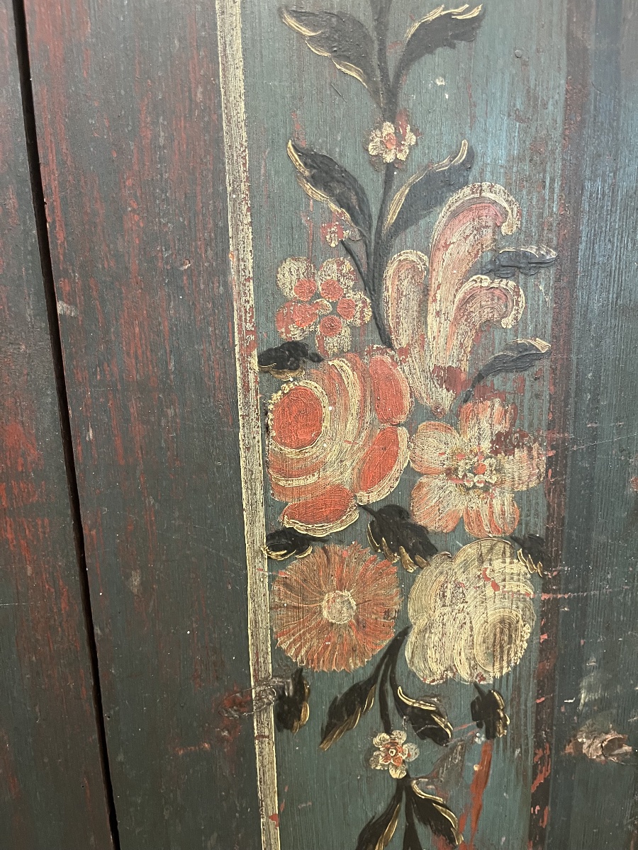 Armoire de mariage peinte 1790-photo-6
