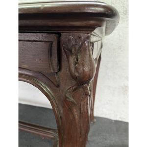 Bureau art nouveau en acajou
