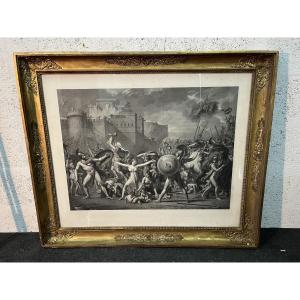 Gravure « les Sabines - Jacques louis David »