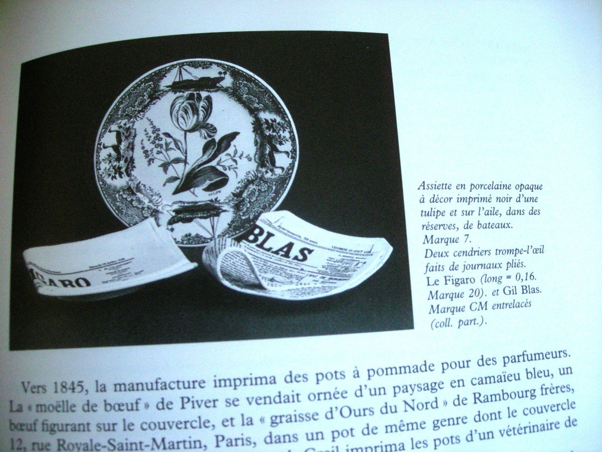 Trompe-l'oeil Ashtray Circa 1884 Creil And Montereau-photo-1