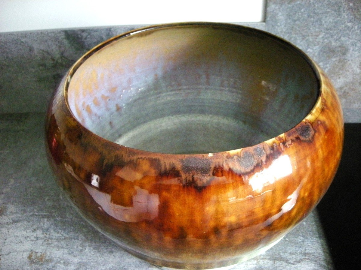 Large Cache - Pot In Gres By Auguste Delaherche-photo-4