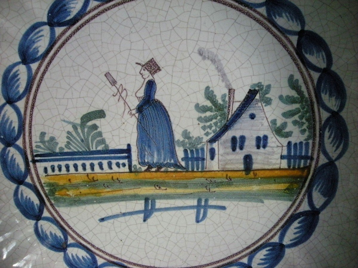 Saladier  En  Faience  XIXème  De  La  Manufacture  De  Saint  Paul-photo-4