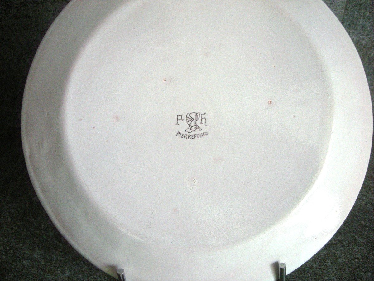 4  Assiettes  1903   " La  Chasse  Médiévale "  Signées  Pierrefonds-photo-7